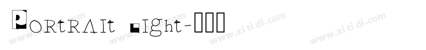 Portrait Light字体转换